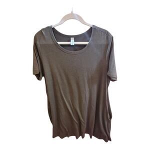 Ambre Plus‎ Size 3xl Casual Olive Green T-Shirt Dress